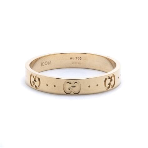 gucci icon thin band with stud in yellow gold|SA ®غوتشي .